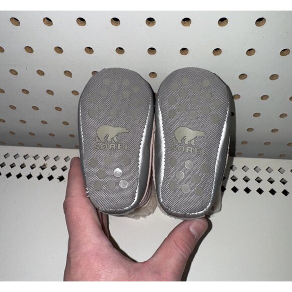 Sorel Caribootie II Girls Baby Infant Winter Crib Booties Size 3 (6-12 Months) - Picture 7 of 8